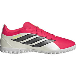 Adidas Predator Club TF JS0356 Ποδοσφαιρικά Παπούτσια με Σχάρα Μπεζ Κόκκινα