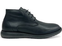 Kricket Ανδρικά Μποτάκια Δερμάτινα Μαύρα 25XT-1057B-4