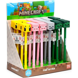 Puckator Minecraft Animals Στυλό Gel που Σβήνει 24τμχ