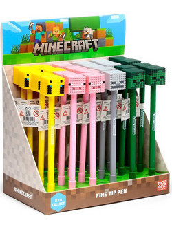 Puckator Minecraft Animals Στυλό Gel που Σβήνει 24τμχ