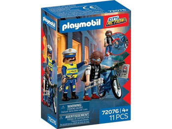 Playmobil City Action Αστυνομικός & Κλέφτης Ποδηλάτων για 4+ Ετών 72076