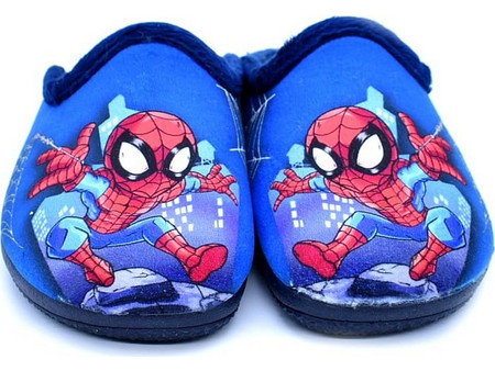 Adam's Spider-Man Ανατομικές Χειμερινές Παιδικές Παντόφλες για Αγόρι Μπλε 624-25703