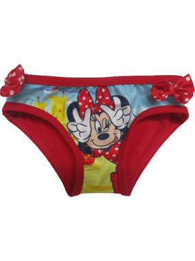 Disney Minnie Mouse Βρεφικό Μαγιό Σλιπ για Κορίτσι Κόκκινο MOUSE0601