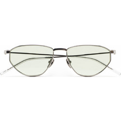 Kaleos Hamlin 2 Γυναικεία Γυαλιά Ηλίου Aviator Μεταλλικά Ασημί με Διαφανές Φακό