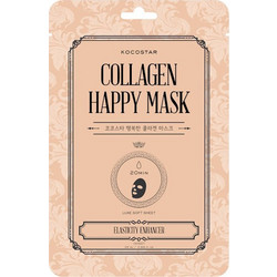 Kocostar Collagen Happy Face Sheet Μάσκα Προσώπου για Ενυδάτωση με Κολλαγόνο 25ml