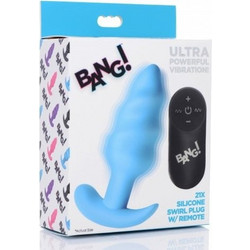XR Brands Bang! Ultra Πρωκτική Σφήνα Ασύρματη με Δόνηση 13cm Μπλε