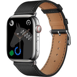 Forcell F-Design FA20 Λουράκι Δερμάτινο Black (Apple Watch 42 / 44 / 45 / 49mm)