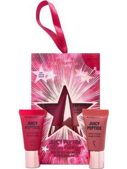 Revolution Juicy Peptide Candy Cane & Gingerbread Lip Balm Tube με Χρώμα 2τμχ