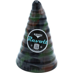 Kiotos Revolt Green Army 23 Dildo με Βεντούζα 18.5cm Καφέ Πράσινο