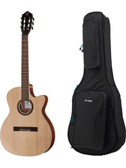 Harley Benton Santos C-40SCE Natural with Bag
