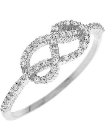 Million Diamonds Γυναικείο Δαχτυλίδι Σειρέ Μισόβερο από Λευκόχρυσο 14K με Ζιργκόν Z8315