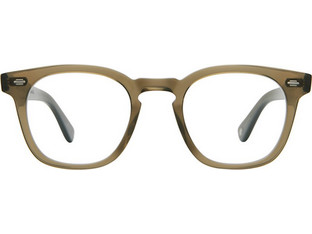 Garrett Leight BYRNE OLIO46 Ανδρικός Σκελετός Γυαλιών Οράσεως Κοκάλινος Πράσινος