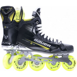 Bauer Vapor X4 Sr Inline Αυξομειούμενα Rollers Παιδικά Μαύρα Κίτρινα 1063583