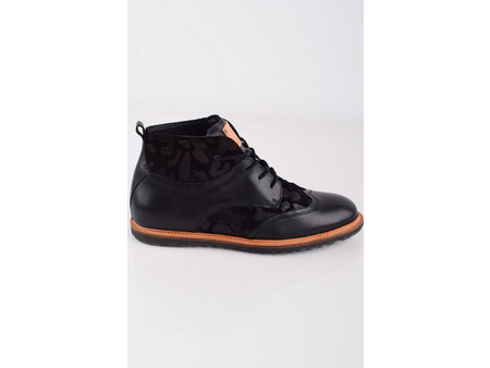 Nobrand Ανδρικά Μποτάκια Δερμάτινα Μαύρα 162NBSH012685MH00000