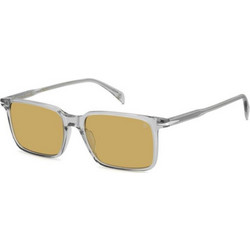 David Beckham DB1220/S KB7/HO Ανδρικά Γυαλιά Ηλίου Τετράγωνα Κοκάλινα Διαφανή με Κίτρινο Φακό