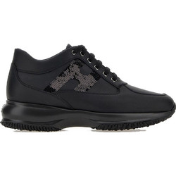 Hogan Interactive Γυναικεία Sneakers Flatforms Μαύρα HXW00N056400Z-LB999