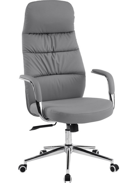 HomeMarkt Teeter Καρέκλα Διευθυντική με Ανάκλιση Γκρι HM18355.10