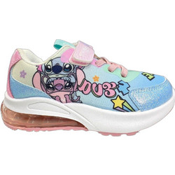Cerda Lilo & Stitch Παιδικά Sneakers με Φωτάκια Γαλάζια Ροζ 2300007228