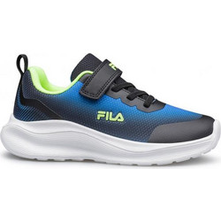 Fila Abel 4 Nanobionic Παιδικά Sneakers Μαύρα Lime Royal Blue 3AF61005-026