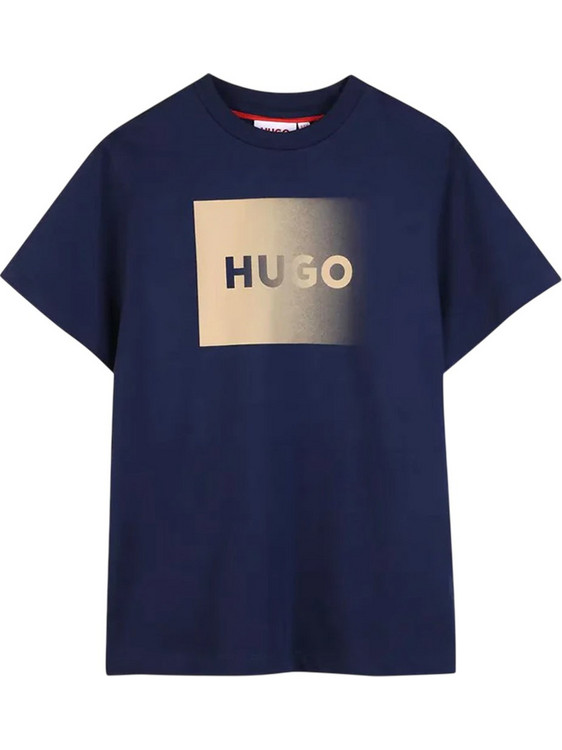 Hugo Παιδικό T-Shirt Κοντομάνικο Navy Μπλε G01019-85C