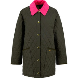Barbour Γυναικείο Μπουφάν Καπιτονέ Μακρύ Χακί LQU185-2OL72