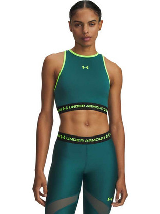 Under Armour HeatGear Αθλητικό Μπουστάκι με Μέτρια Στήριξη & Αφαιρούμενη Ενίσχυση Κυπαρισσί 6010007-338