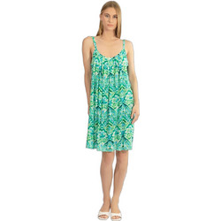 Harmony Mini Καλοκαιρινό Καθημερινό Φόρεμα Floral Μεταξωτό Πράσινο 37-510639