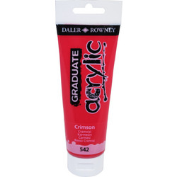 Daler-Rowney Graduate 542 Crimson Ακρυλικό Χρώμα Ζωγραφικής 120ml