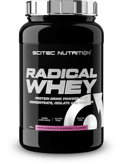Scitec Nutrition Radical Whey White Chocolate Raspberry Πρωτεΐνη Ορού Γάλακτος Χωρίς Γλουτένη 1kg
