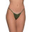Milena By Paris Γυναικείο Sexy String με Δαντέλα Χακί 6855