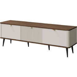 PoliHome Έπιπλο Τηλεόρασης Μοριοσανίδα Espresso Μ160xΠ40xΥ52cm Marly Reg II 162908479