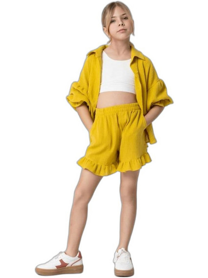 Alice Παιδικό Crop Top Αμάνικο Λευκό S25-A14061-23