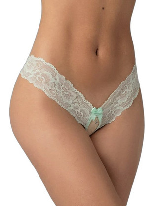 Milena By Paris Γυναικείο Sexy String Αυτοκινήτου με Δαντέλα Βεραμάν 1591