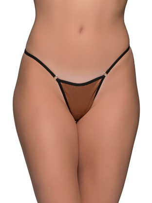 Milena By Paris Γυναικείο Sexy String Μπρονζέ 6942
