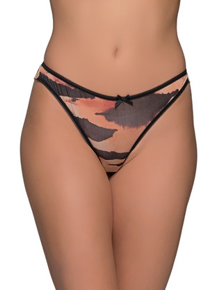 Milena By Paris Γυναικείο Sexy Brazil Μαύρο Σομόν 8522