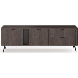 LH-homefurniture Έπιπλο Τηλεόρασης Μοριοσανίδα Βελανιδιά Μ195xΠ61xΥ38cm Veris LVERISTV
