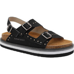 Lumberjack Tatiana Δερμάτινα Γυναικεία Σανδάλια Μαύρα SWG6006-001-S01-CB001