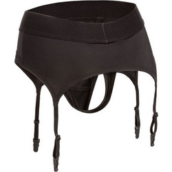 CalExotics Boundless Thong with Garter S/M Εσώρουχο Strap On Μαύρο