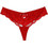 Cottonhill Γυναικείο Sexy String με Δαντέλα Κόκκινο CH4534