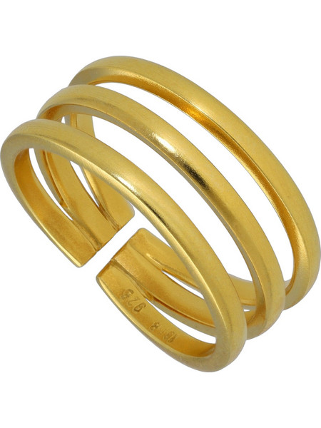 Emmanuela handcrafted for you Γυναικείο Δαχτυλίδι Τρίβερο από Ασήμι 925 Επιχρυσωμένο 2109
