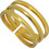 Emmanuela handcrafted for you Γυναικείο Δαχτυλίδι Τρίβερο από Ασήμι 925 Επιχρυσωμένο 2109