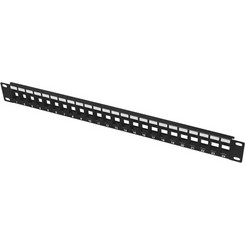 PowerOn BPP-U-24 Patch Panel Keystone Rack 1U 24 Θυρών Unshielded UTP