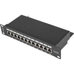 Lanberg PPF5-9012-B Ethernet Patch Panel Rack 1U 10" Cat.5e Shielded