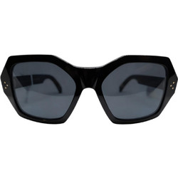 Celine CE40104I 01A Γυναικεία Γυαλιά Ηλίου Τετράγωνα Κοκάλινα Μαύρα με Μαύρο Φακό