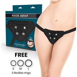 Rockarmy Adjustable Harness Strap On Μαύρο