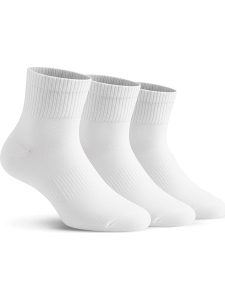 Benation Ανδρικές Κάλτσες Κοντές Λευκές 3Pack 25300-02