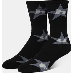 Huf Tri-Star Ανδρικές Κάλτσες Ψηλές με Σχέδια Μαύρες SK00851