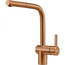 Franke Atlas Neo 115.0628.208 Μπαταρία Κουζίνας Πάγκου Διπλής Παροχής Ανάμεικτη με Ντουζ Χάλκινη