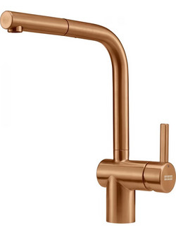 Franke Atlas Neo 115.0628.208 Μπαταρία Κουζίνας Πάγκου Διπλής Παροχής Ανάμεικτη με Ντουζ Χάλκινη