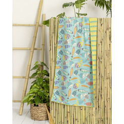 Nima Fishie Pishie Παιδική Πετσέτα Θαλάσσης Microfiber Γαλάζια 70x140cm